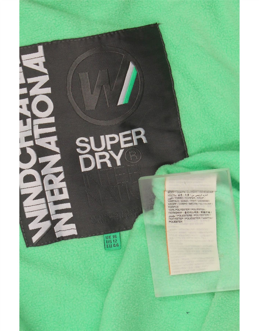 SUPERDRY ženska jakna s kapuljačom UK 16 veliki sivi poliester