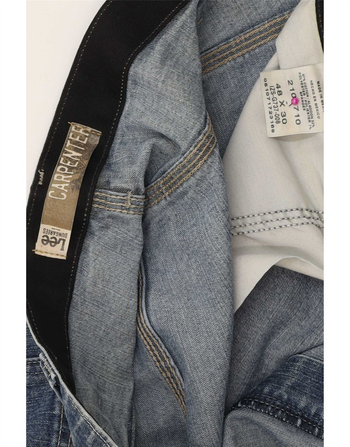 Lee Mens Carpenter Cargo ravne traperice W48 L30 plavi pamuk