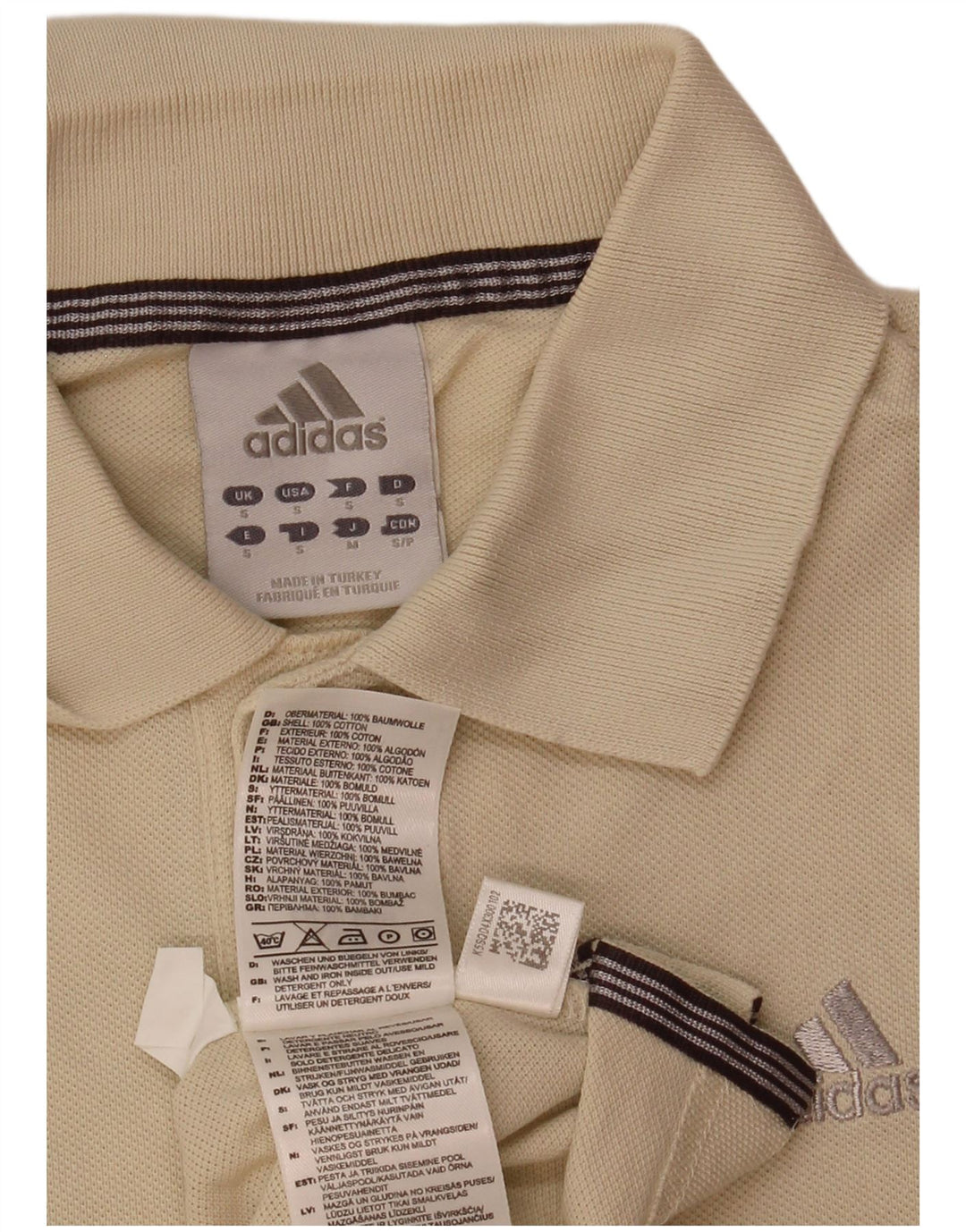 Adidas muška polo majica mala, bež pamuk