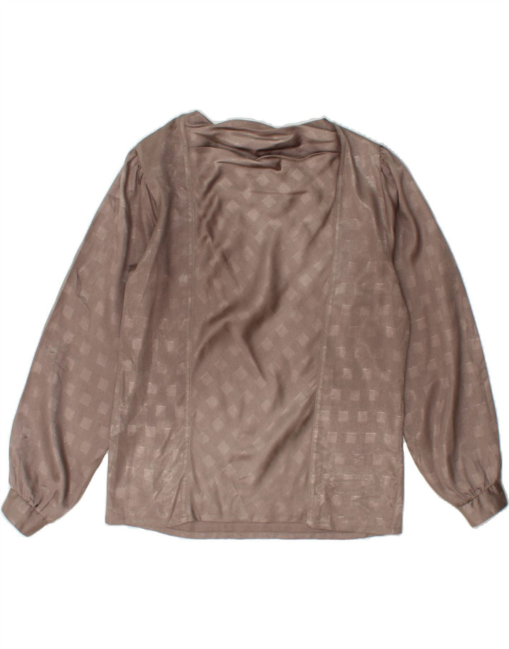 SEIDENSTICKER Womens Oversized Blouse Top EU 36 Small Grey Geometric Vintage Seidensticker and Second-Hand Seidensticker from Messina Hembry 