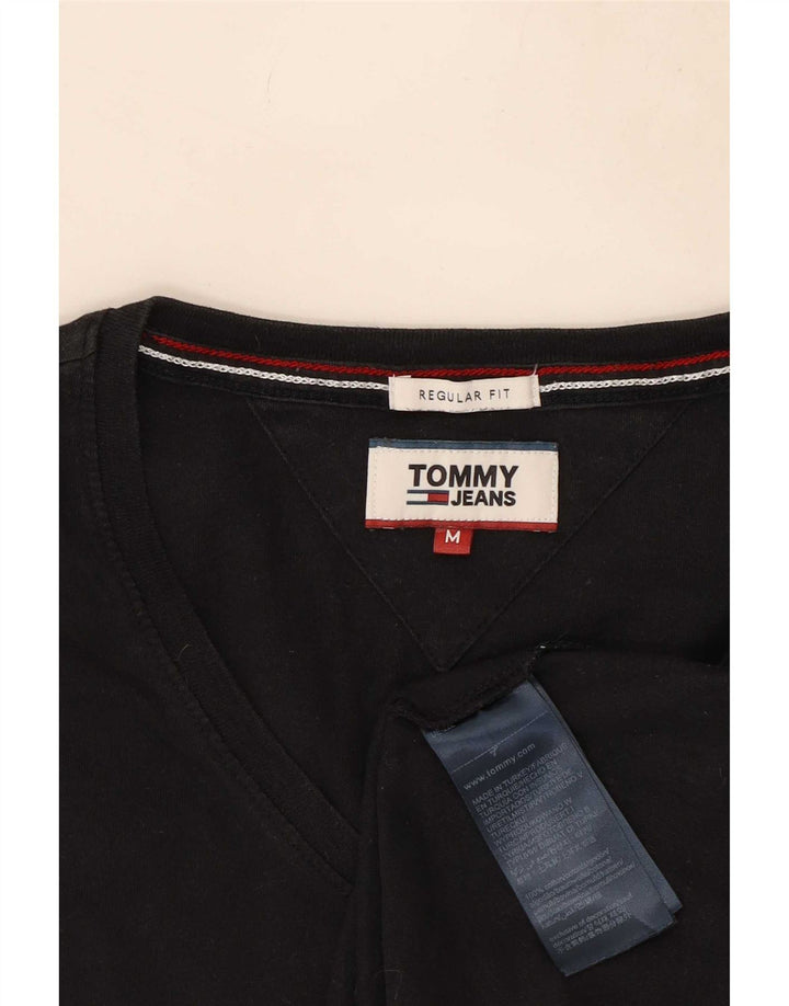 Tommy Hilfiger muška majica kratkih rukava srednjeg kroja srednje veličine, crni pamuk