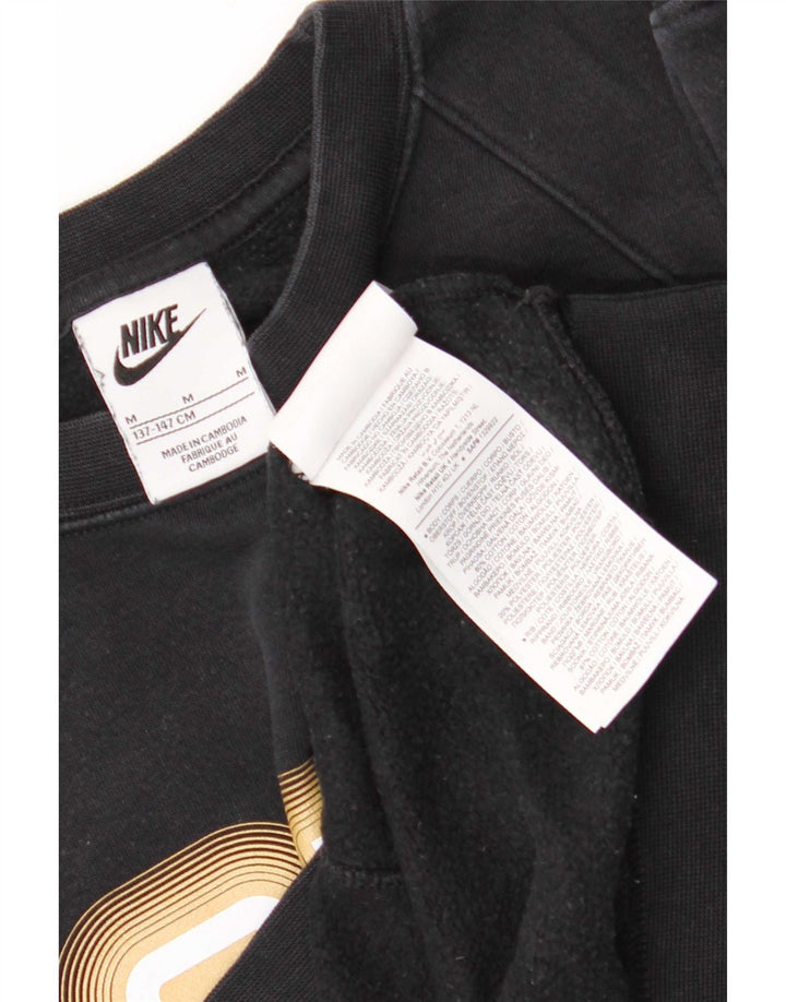 Nike Boys Graphic Sweatshirt Džemper 10-11 godina srednje crni pamuk