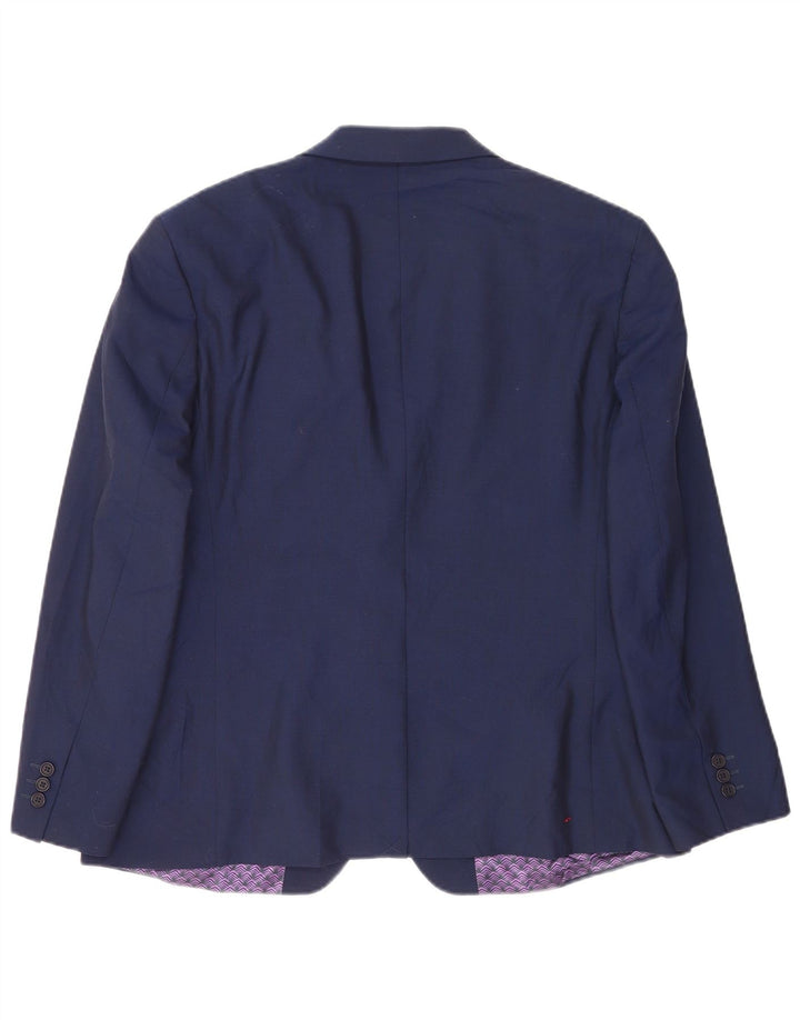 Ted Baker muška jakna sako s 2 gumba UK 46 3XL tamnoplava vuna