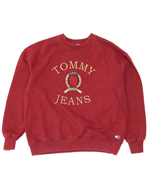 Tommy Hilfiger muški džemper s grafičkim motivima XL, kestenjasti pamuk