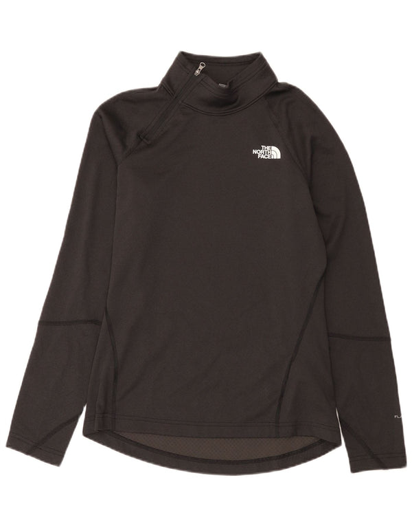 The North Face Womens Zip Neck Pullover Tracksuit Top UK 10 Small Black