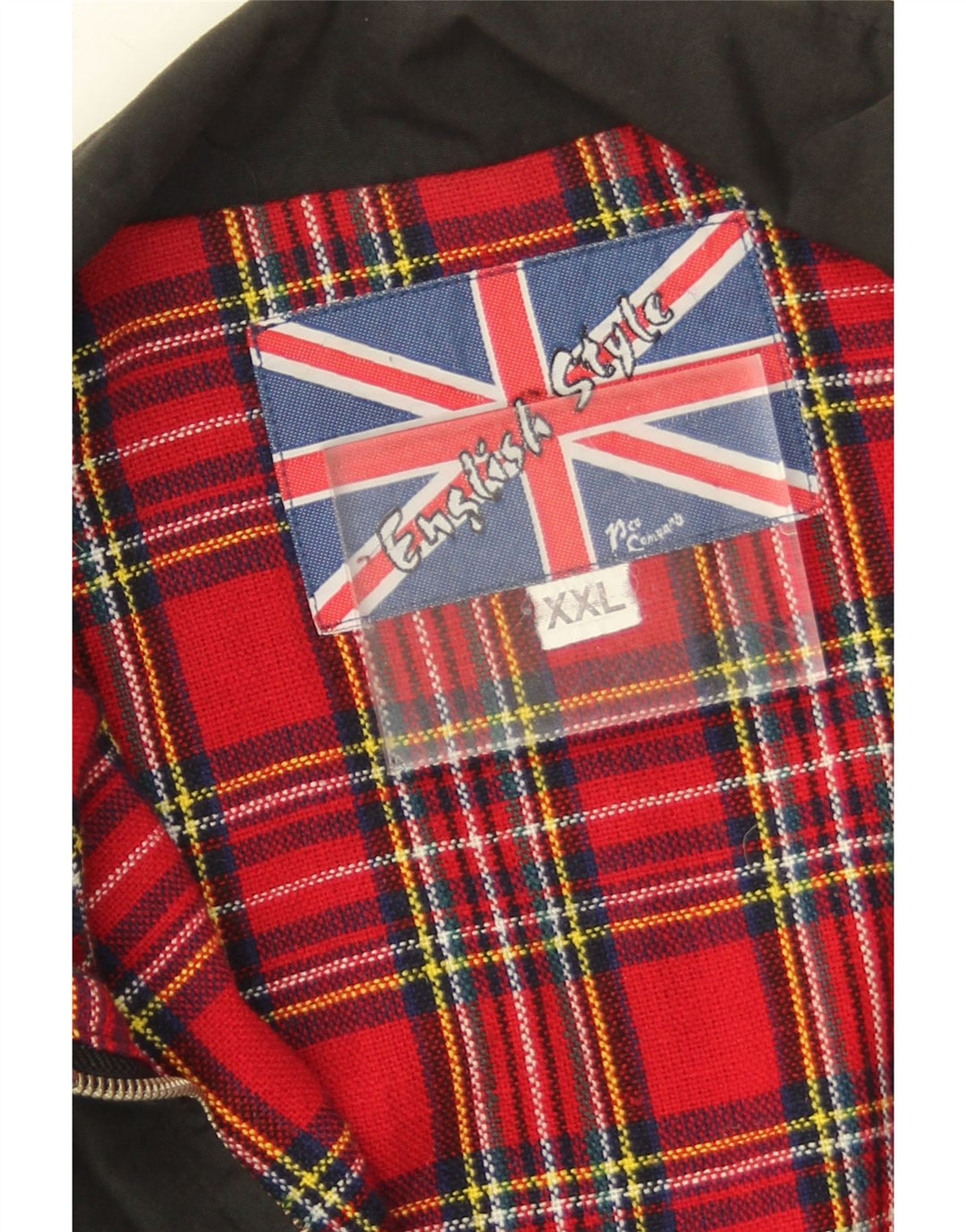 Vintage muška bomber jakna UK 44 2XL crni poliester