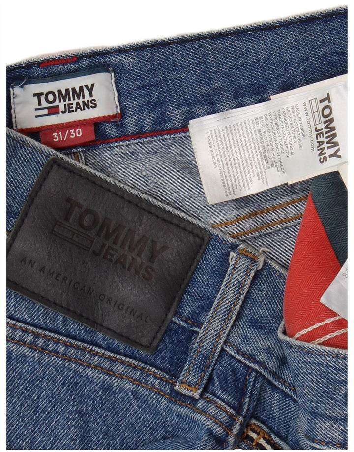 TOMMY HILFIGER Muške skraćene traperice opuštenog kroja W31 L25 plavi pamuk