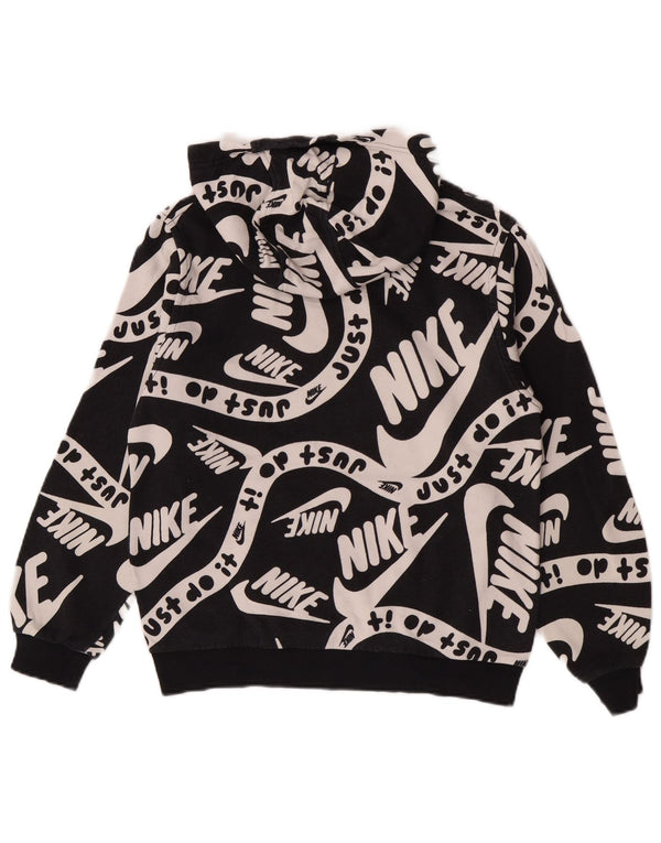 Veliki crni pamuk Nike Boys Graphic Regular Fit majica s kapuljačom 12-13 godina