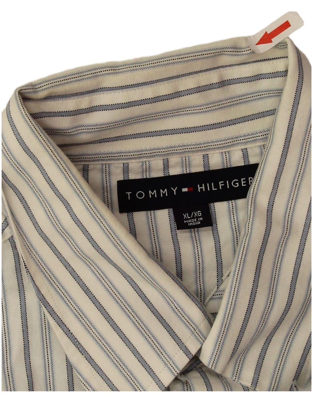 Tommy Hilfiger muška košulja XL bijeli pamuk na pruge