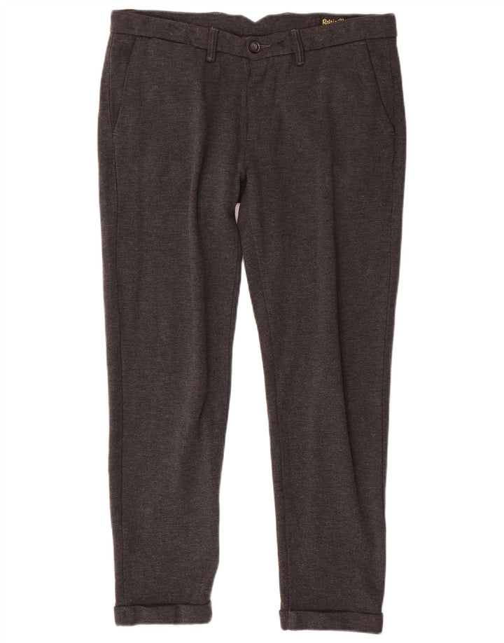Refrigiwear muške uske chino hlače W32 L28 sivi poliamid
