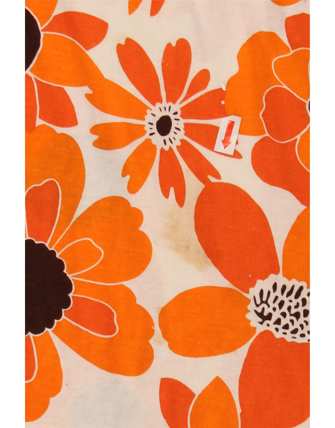 ZARA ženska majica kratkih rukava UK 16 Large Orange Floral
