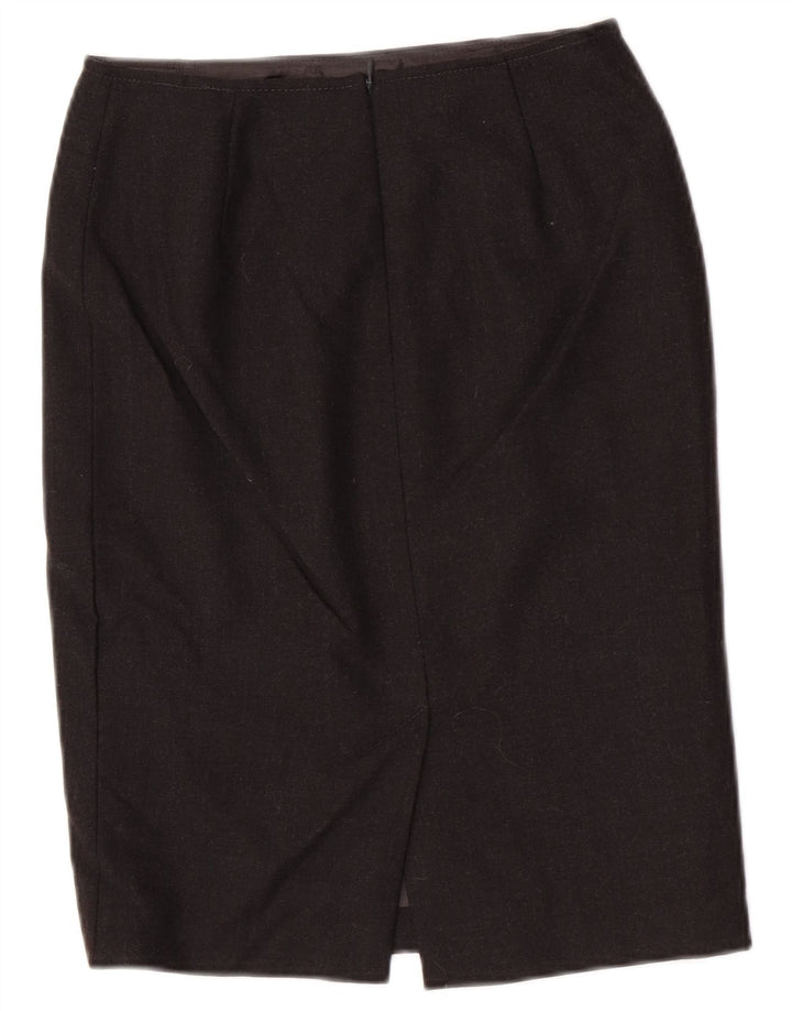 Luisa Spagnoli ženska pencil suknja IT 42 srednje veličine W26 siva djevičanska vuna