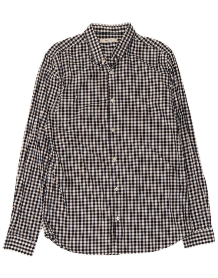 Jack & Jones muška košulja Srednje tamnoplavi pamuk od ginghama