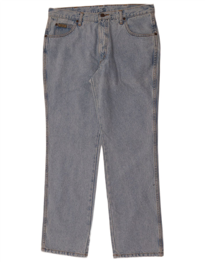 Wrangler muške ravne traperice W36 L30 plavi pamuk