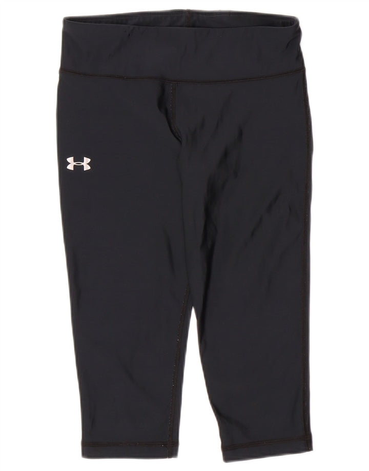 UNDER ARMOUR Ženske Heat Gear Capri Leggings UK 8 Male tamnoplave