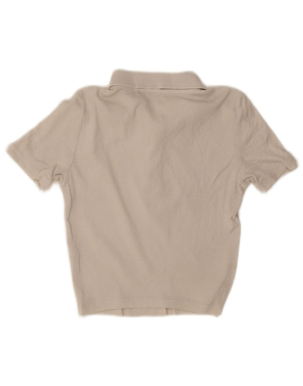 Zara ženska kraća polo majica UK 12 srednje bež pamuk