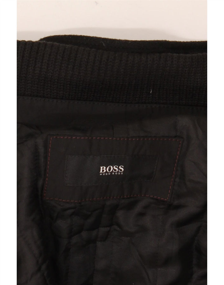 Muški kaput Hugo Boss EU 56 3XL crna vuna