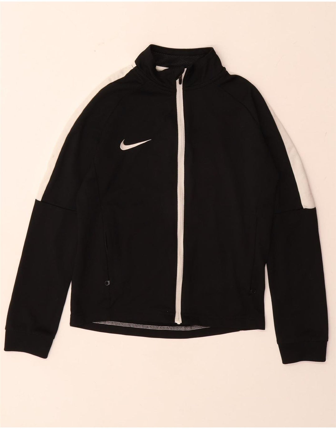 NIKE Boys Dri Fit Trenirka Gornja jakna 8-9 godina Mala crna boja
