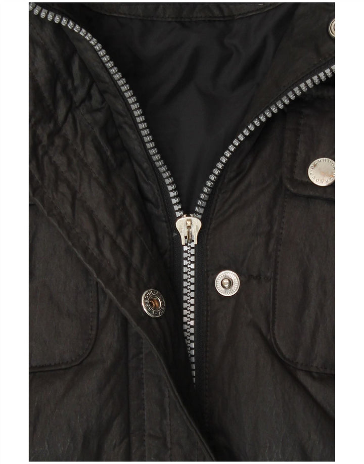 Barbour ženski podstavljeni kaput UK 12 srednje crni pamuk