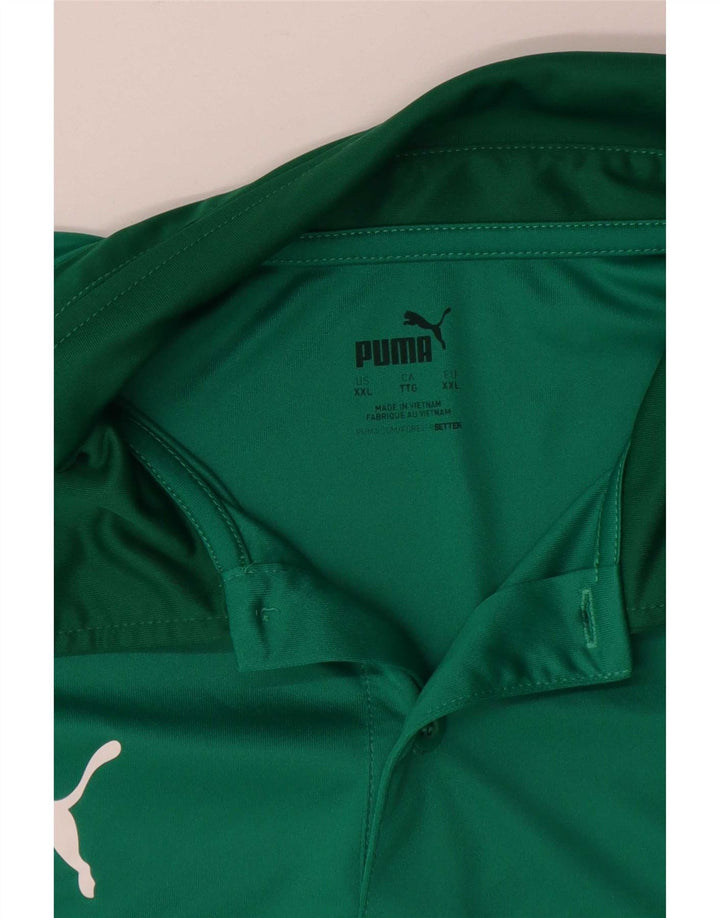 Puma muška polo majica 2XL poliester zelene boje