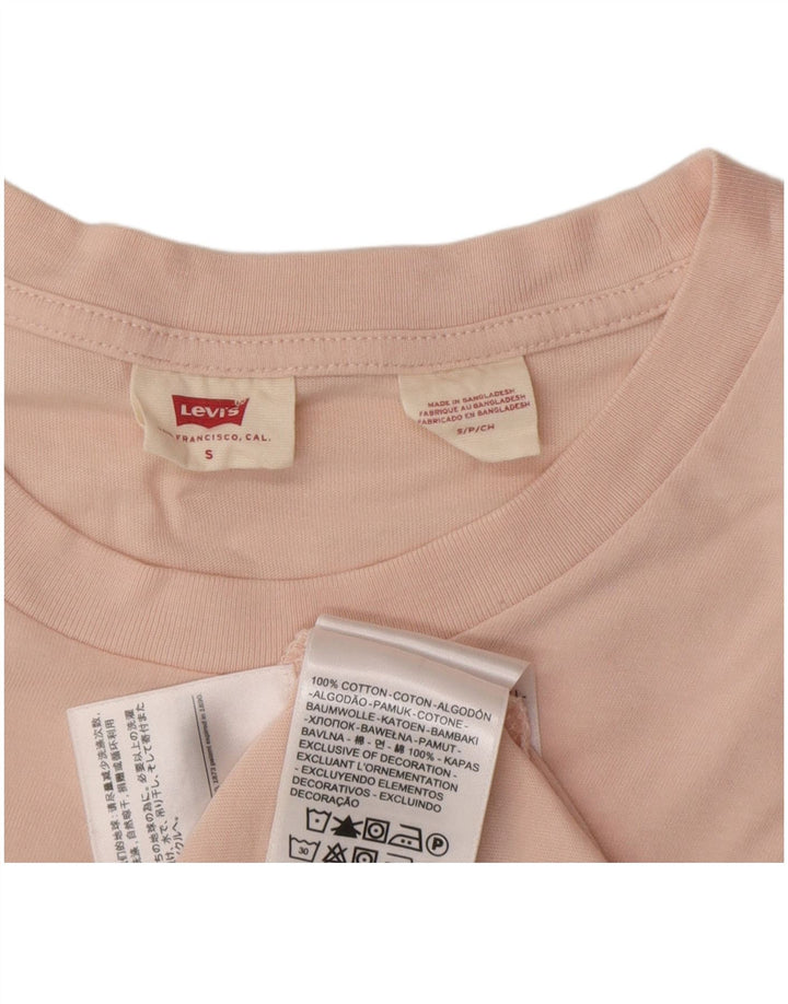 Levi's ženska majica kratkih rukava UK 10 Small Pink Cotton