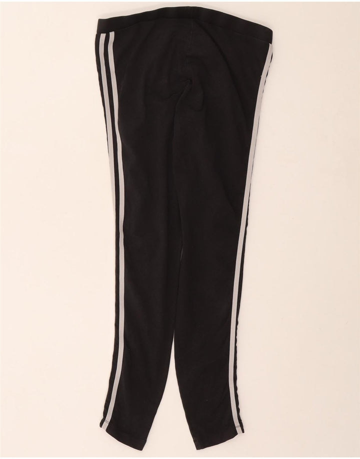 ADIDAS Womens Leggings UK 14 Large Black Cotton