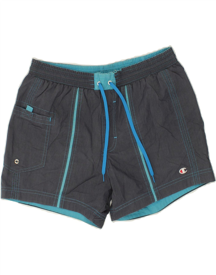 CHAMPION Mens Sport Shorts Small Grey Cotton Vintage Champion and Second-Hand Champion from Messina Hembry 