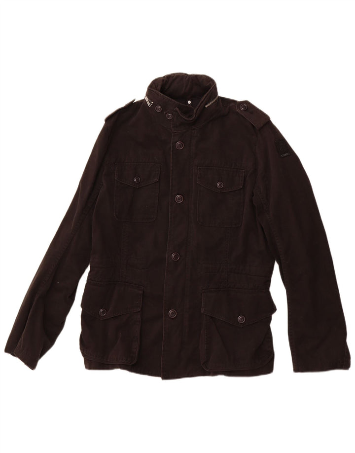 Diesel muška vojna jakna UK 40 Large Black Cotton