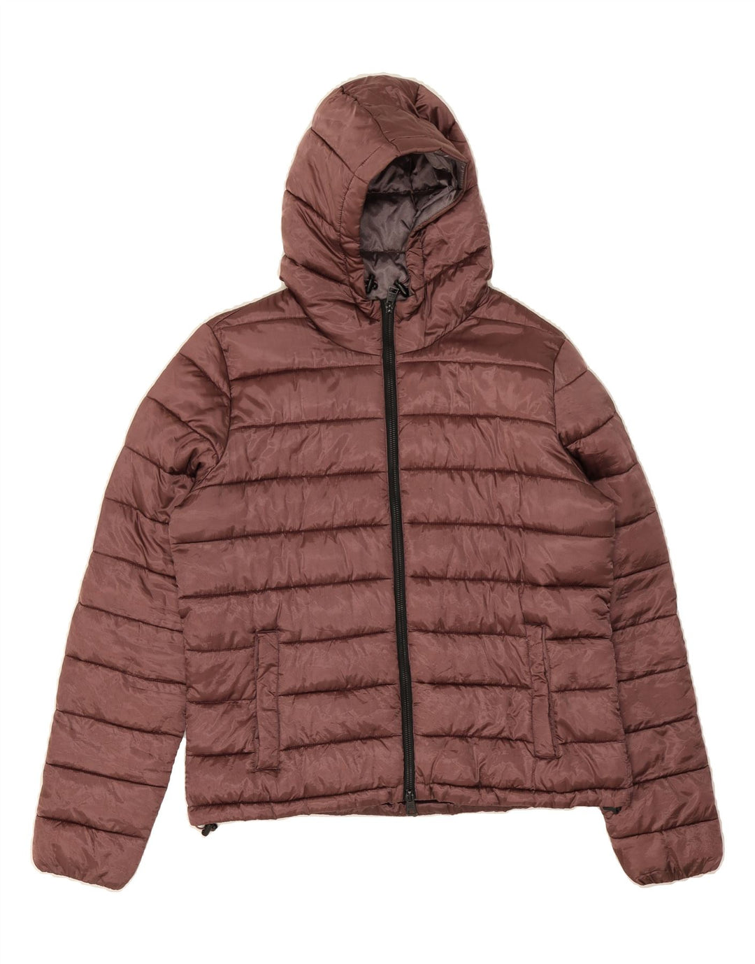 CHAMPION Womens Hooded Padded Jacket UK 20 2XL Brown Vintage Champion and Second-Hand Champion from Messina Hembry 