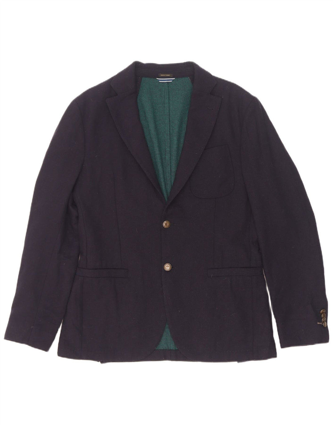 Massimo Dutti muška jakna s 2 gumba EU 48 srednje tamnoplava vuna