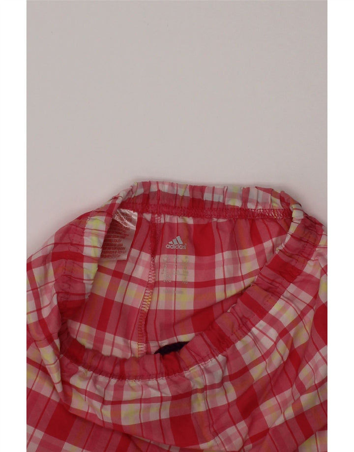 ADIDAS Ležerne kratke hlače za djevojčice 3-4 godine W20, ružičasti karirani poliester