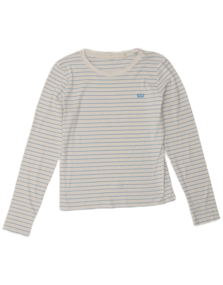 Levi's ženska majica dugih rukava UK 12 srednje bijele pruge