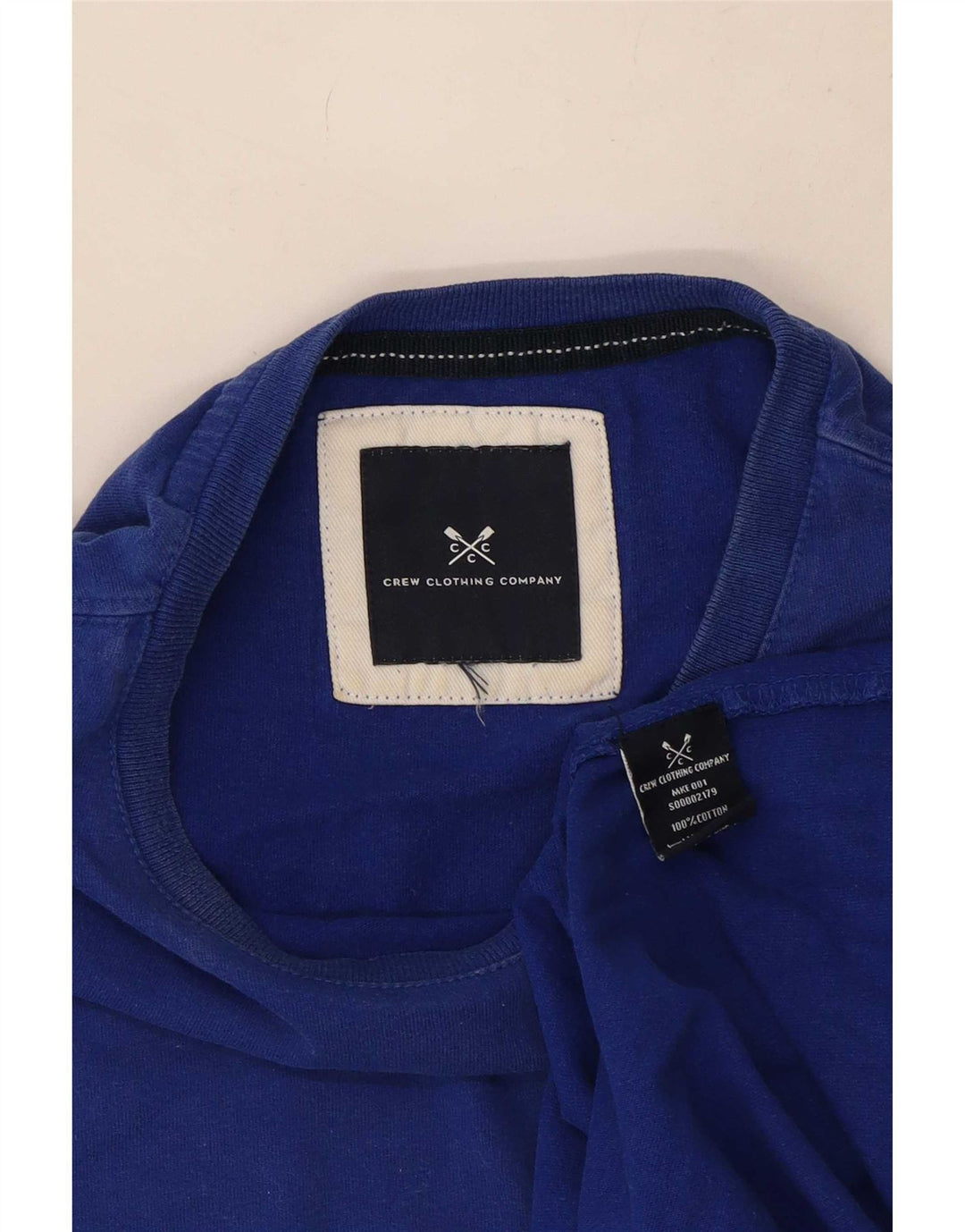 Crew Clothing Muška majica kratkih rukava srednje plava