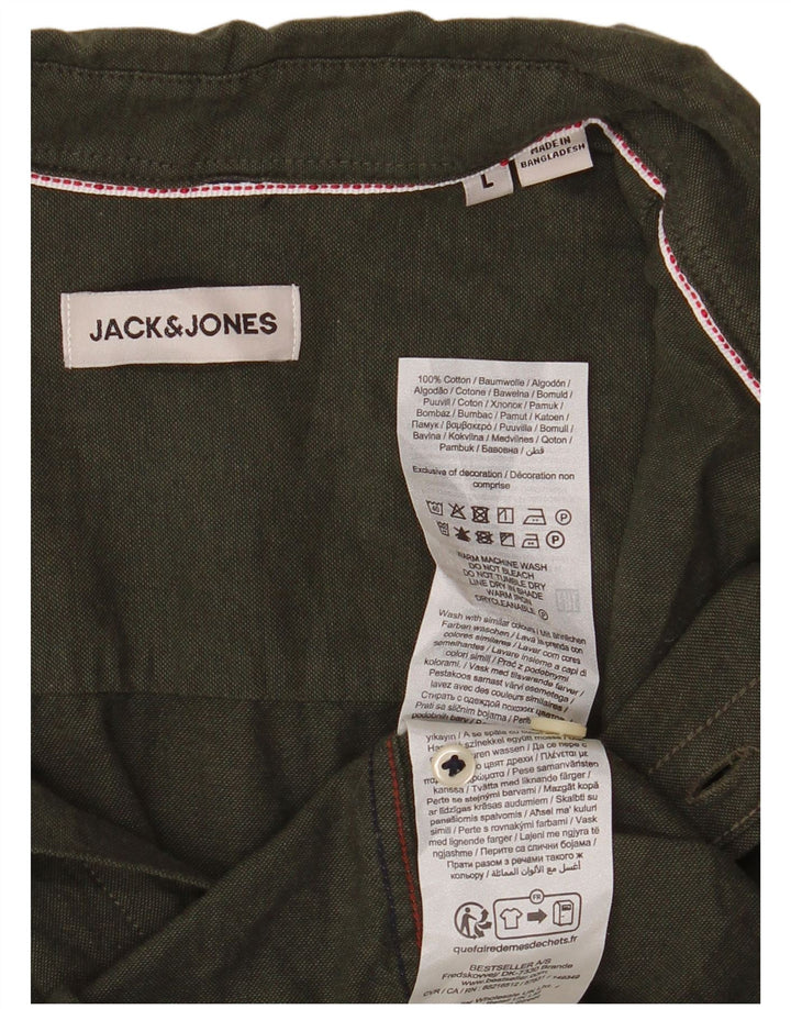 Jack & Jones muška košulja veliki kaki pamuk