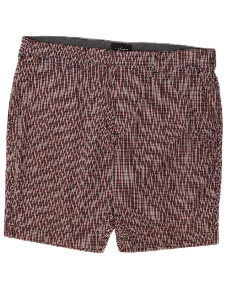 Marks & Spencer muške chino kratke hlače W38 XL crveni pamuk od ginghama