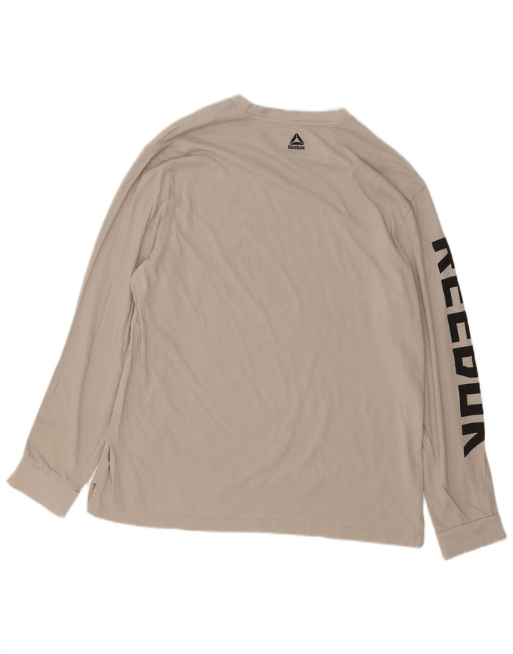 Reebok muška majica dugih rukava Graphic Large Grey Cotton