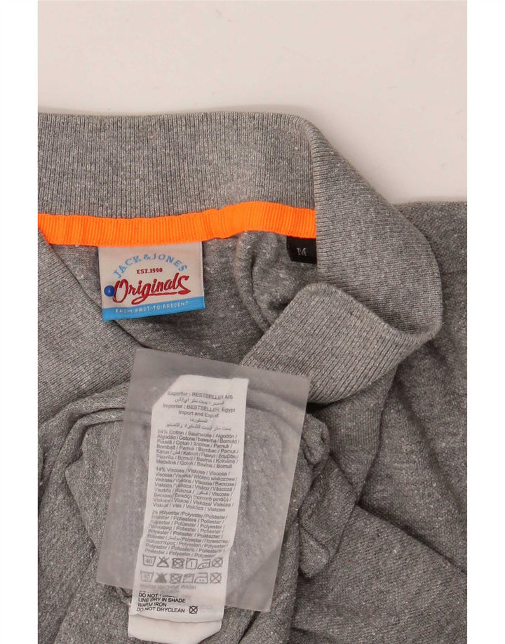 Jack & Jones muška polo majica srednje sive boje s flekama