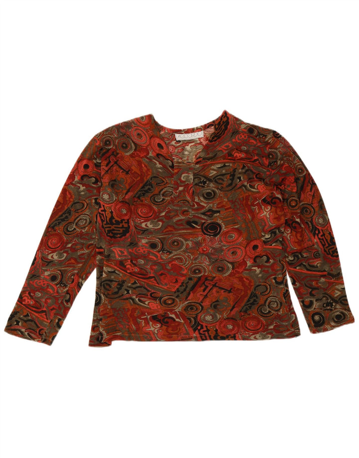 ACCORDO ženska majica dugih rukava UK 14 velikih raznobojnih geometrijskih oblika