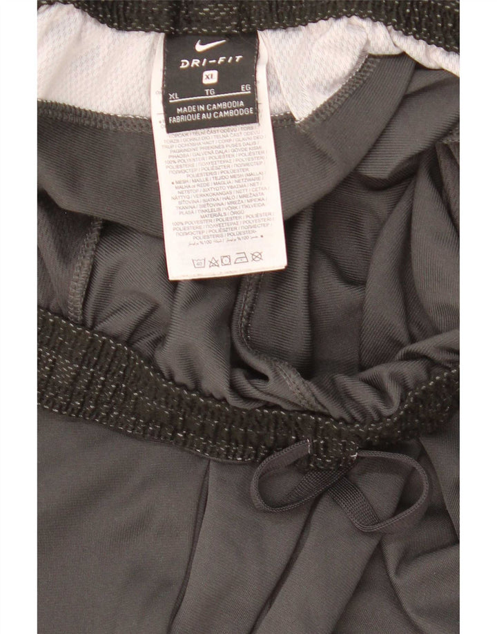Nike muške Dri Fit hlače za trenirku XL sivi poliester u boji