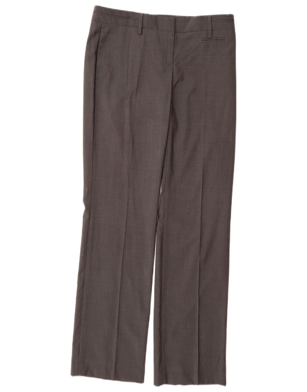 MASSIMO DUTTI ženske hlače ravnog odijela EU 38 male W28 L33 sive vune