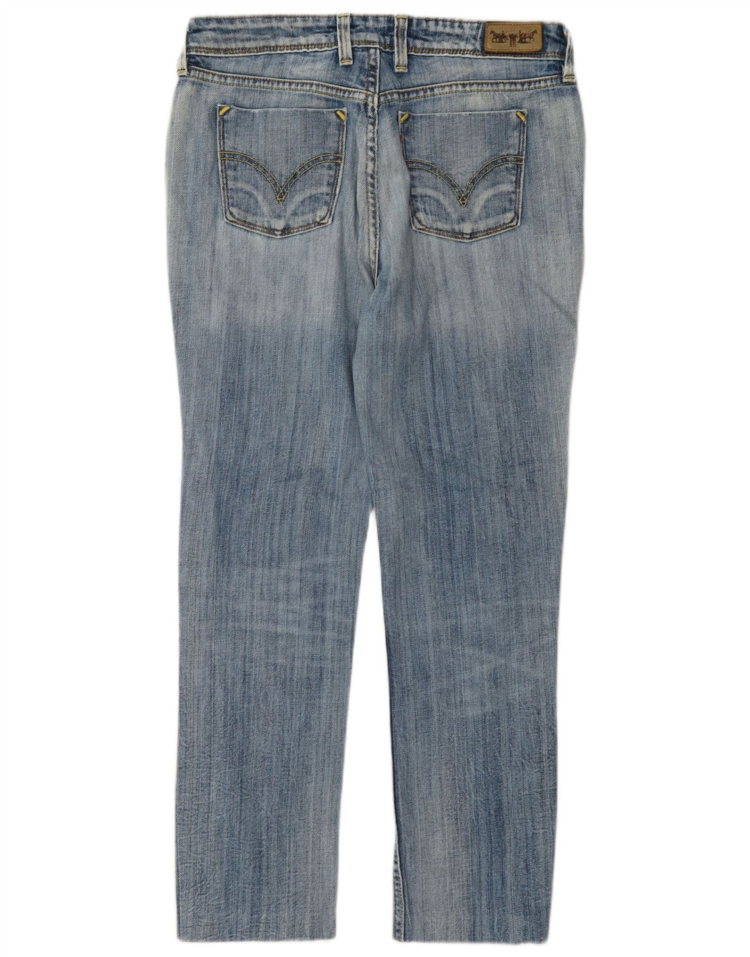 Levi's ženske 627 kratke ravne traperice W30 L26 plave