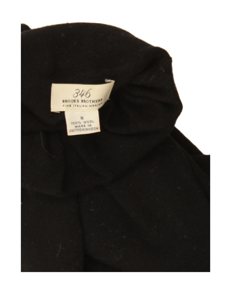 BROOKS BROTHERS Womens 346 Roll Neck Jumper Sweater UK 10 Small Black Wool Vintage Brooks Brothers and Second-Hand Brooks Brothers from Messina Hembry 