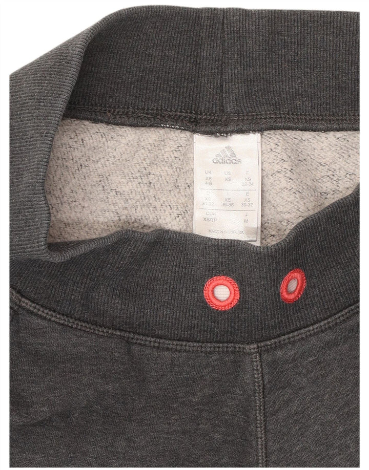 ADIDAS Ženske grafičke trenirke Hlače Joggers UK 4/6 XS Sivi pamuk