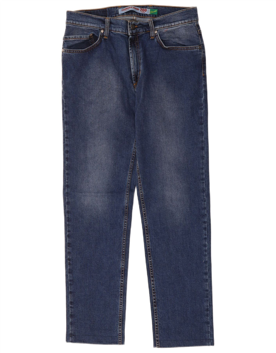 Carrera Mens 700 Regular Straight Jeans IT 48 Medium W32 L30 Plavi pamuk