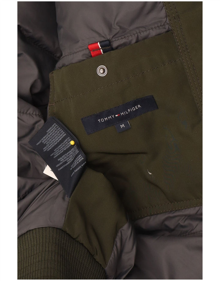 Tommy Hilfiger muška podstavljena jakna UK 38 Srednje zeleni poliester