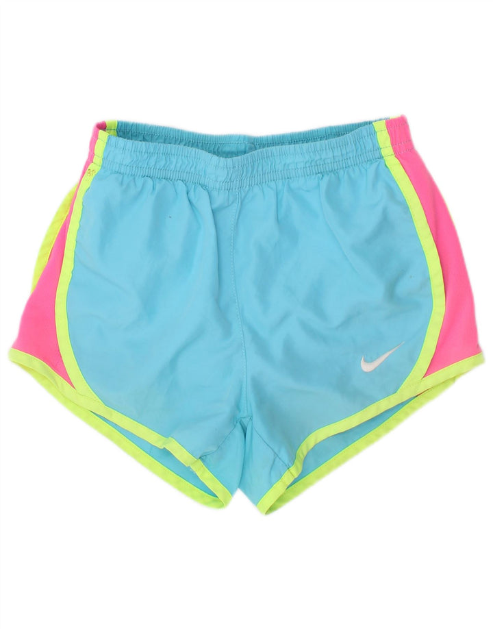 Nike Sportske kratke hlače za djevojčice 5-6 godina srednje plave boje od poliestera