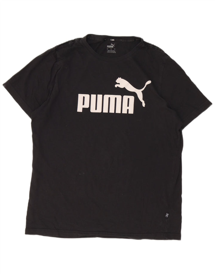 PUMA muška majica s grafičkim motivima, veliki crni pamuk