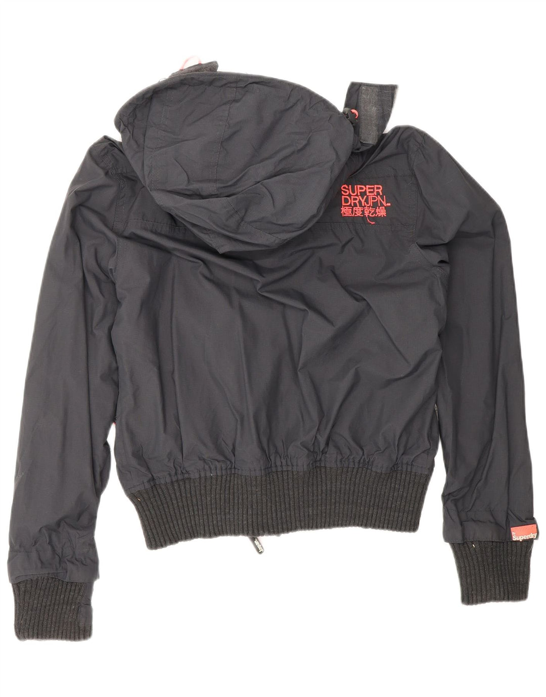 SUPERDRY ženska jakna s kapuljačom The Windbomber UK 16 velika crna