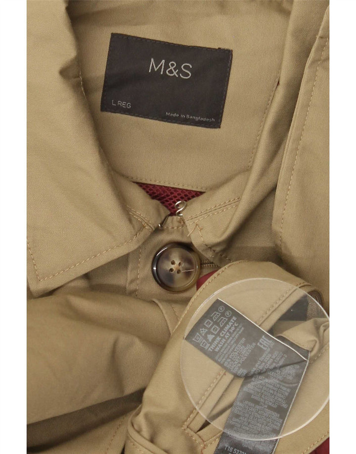 Marks & Spencer muški kaput UK 40 veliki kaki poliester