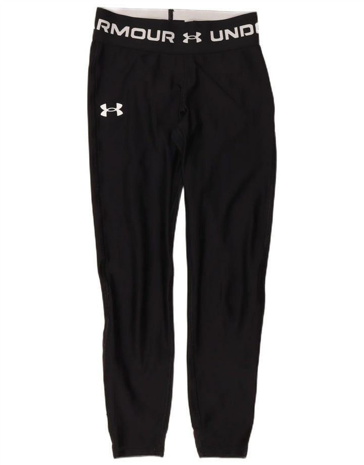 Under Armour ženske kapri grafičke tajice UK 4 XS crni poliester